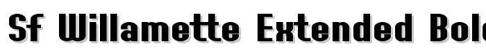 SF Willamette Extended Bold font